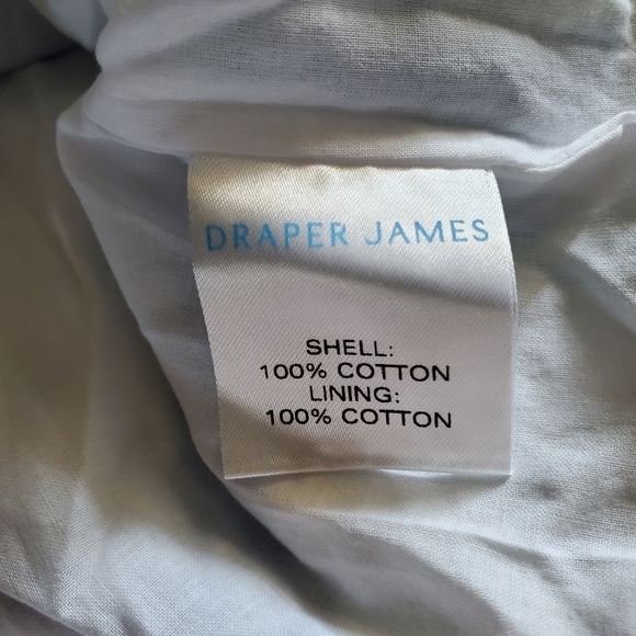 Draper James Eyelet Shift Dress in Sapphire Blue Print Size 2 NWT - Picture 8 of 13